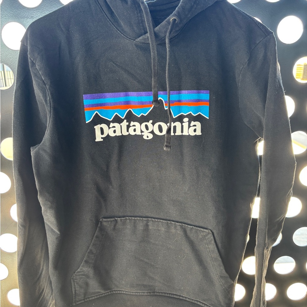 Vintage Patagonia Black Hoodie • M